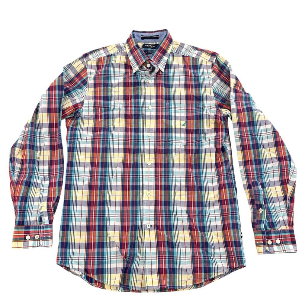 Men’s Nautica Multi Colored Plaid Button Down